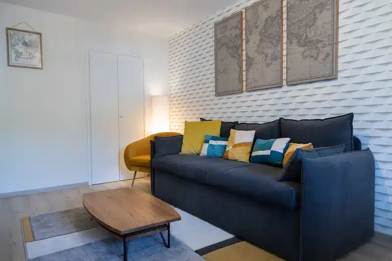 Salon de l'appartement Le Cocon du Pont Rouge à Aurillac