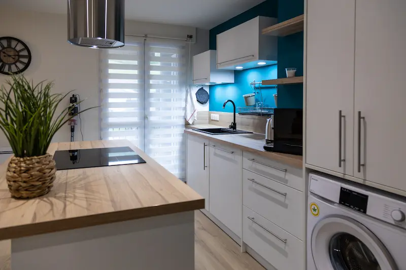 Cuisine de l'appartement Le Cocon du Pont Rouge à Aurillac